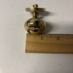 Lot of 9 Vintage Solid Brass Rope Door Drawer Cabinet Round Knob Pulls 1980s NOS