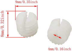 20PCS Plastic Dowel Inserts and Mounting Screws for Hinges