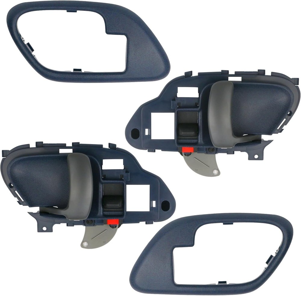 Interior Door Handle w/Bezel Kit (Blue) Compatible with 1995-2002 Chevy Chevrole