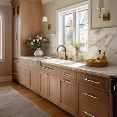 VEHCIL 20 Pack Brushed Nickel Cabinet Handles, 5″ Hole Centers Kitchen Cabinet