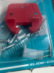 New 5-pack lot Slide-Co 22486 Plastic Drawer Track Red Guide 9/32 x 3/4″