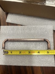 Goo-Ki )2) 6 Packs 5” Hole Center Cabinet Pulls Antique Copper Zinc Alloy Handle