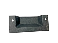Black Cast Iron Carved Metal Bin Drawer Pulls Cabinet Decorative Set Of 2