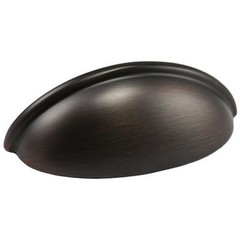 5 Pack Oil Rubbed Bronze Cabinet Drawer Dresser Bin Cup Pull Handles CC 3″