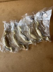 263APB New Vintage Amerock Allison Polished Brass Almond Arched Handle, set of 5