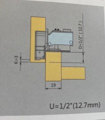1/2″ Overlay Soft Close Face Frame Compact Cabinet Hinges 6 Way Adjustment