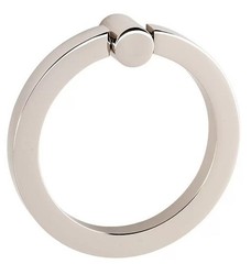 2″ Round Ring with Small Round Mount in Polished Nickel Finish