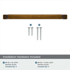 1-Pack 18 Inch Square Antique Brass Appliance Cabinet Pulls, Solid Zinc Alloy He