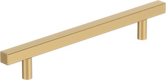 6-5/16 inch Square Champagne Bronze Drawer Pull Cabinet Hardware Zinc Modern