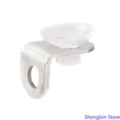 50Pcs 15mm x 11mm x 12mm Fixing Clip Bracket Holder Right Angle w Suction Cup