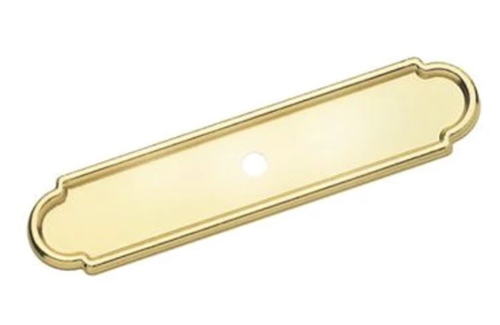 VINTAGE lot of 15 AMEROCK, BP3444-3, POLISHED BRASS BACK PLATE. 3 3/4″ LONG