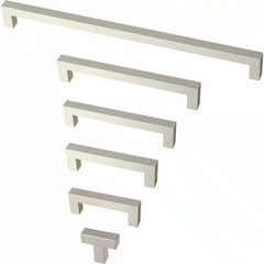 (30-Pack) Simple Modern Square 1-1/4 In. (32 Mm) Modern Stainless Steel T-Shaped