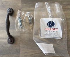 Hickory Hardware P3001-RI Vtg Cabin Raw Hammered Arch Bow Cabinet Handle 3″ C-C
