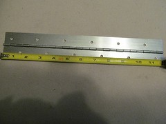 A Pair 2 Aluminum Piano Hinge 1″ x 1″ x 12″ 20 Gauge Made in USA