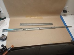 Heavy Duty Ball Bearing Drawer Slide Accuride 22” Collapsed 33” & 43” Full Ext.