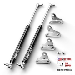 15 Inch Heavy Duty Soft Close Gas Struts 2 Pack, 15 inch 22.5lb Carbon Steel