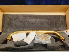 Alno D110-AP-PB/NL Traditional Single Knuckle Unlaquered Brass 10″ Center *NEW*