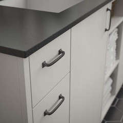 – Soft Iron Cabinet Handles, 4 Inch Hole Center, Pulls
