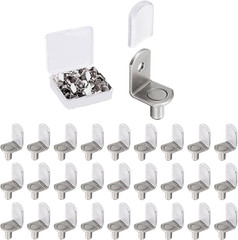50 Pcs Shelf Support Pegs, 1/4 Inch (6.35Mm) Metal Shelf Pins for Wood Shelves A