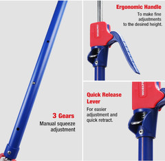 Cabinet Jack Support Pole 18.5–29.5″, Adjustable Steel Rod 154 lbs Capacity, 2-P