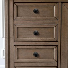 khtumeware 30 Pack 1-1/4 inch(32mm) Black Cabinet Knobs Inch,