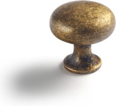 Goo-Ki 6pk Antique Brass Cabinet Knob