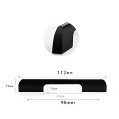 Aluminum Alloy Kitchen Cabinet Door/Cupboard Drawer Handles/Cabinet Handle Black