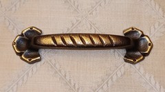 Lot of 2 Top Knobs Thames D Handle Dark Antique Brass 3 3/4″ C/C. #M460 NIP