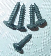 10 Hammered Pyramid Head Forged Iron Colonial Cabinet Cupboard Screws Lot USA