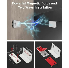 2pcs Magnetic Door Catch Latch: Invisible Drill-Free Cabinet & Sliding Lock