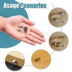 145 Pcs Shelf Pins Kit, Upgraded Shelf Pins 4 Styles, 5Mm & 1/4Inch Nickel Shelf