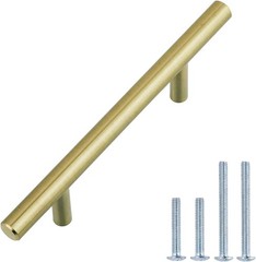 Amazon Basics Euro Bar Cabinet Handle Drawer Pull 5.38 in