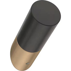 (5-Pack) Modern Slant 2-1/4 In. Wood and Zinc 35 Lb. Load Capacity Champagne Bro