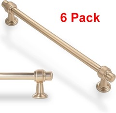 6 Pack 12-3/5 Inch 320mm Kitchen Cabinet Handles Champagne Bronze Cabinet Pulls
