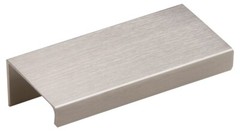 Silverline Brushed Satin Finger Edge Pulls Aluminum Cabinet Door Drawer Handle