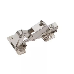 2-Pack Nickel Full Overlay Frameless 165° Bi Fold Door Soft Close Concealed Cabi