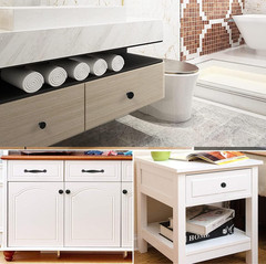 10x Matt Black Cabinet Hardware Round Mushroom Knob Drawer Handles 30mm/1.18″…