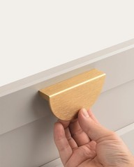 4 Pack Finger Pulls 3 Inch Hole Center Brushed Brass Gold Closet Door Modern …