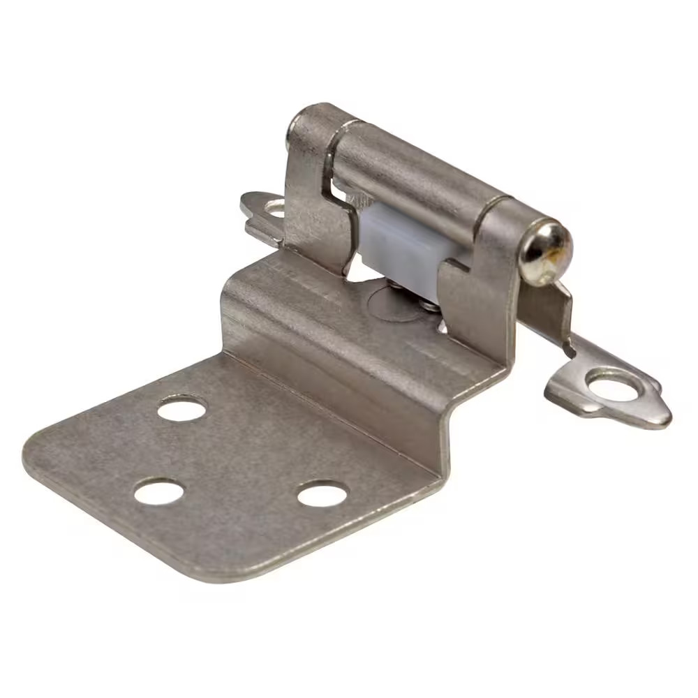 Satin Nickel 3/8 In. Inset Hinge (10-Pairs)