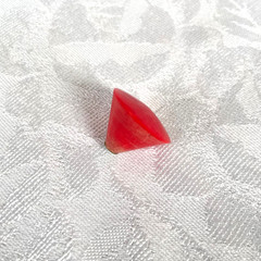 1930s 1940s Art Deco Red Cone Bakelite Cabinet Knob