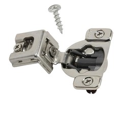 DTC 1-1/4″ Overlay Soft Close 105 Degree 2 Cam Press in 1-1/4 Inch, Nickel