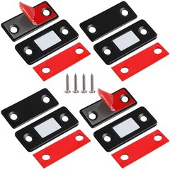 Cabinet Magnetic Catch 4 Pack Ultra Thin Cabinet Door Magnets Stick on Drawer…