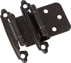 Decobasics Oil Rubbed Bronze Cabinet Hinges for Kitchen Cabinets (25 Pair -50 Pc