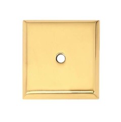 Alno A611-14-PB/NL 1 1/4″ Square Backplate Unlacquered Brass