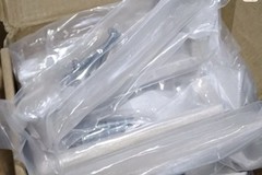 Asidrama 10 Pack 5” 128mm Brushed Gold Kitchen Cabinet Handles Drawer Pulls NIB