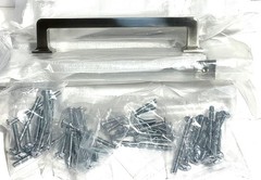 Homdiy 10 Pack 5-1/16 Inch Brushed Nickel Solid Zinc Alloy Cabinet Pulls – NEW