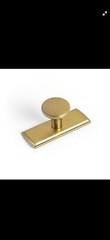6 Pack Classic Elegance Antique Brass Cabinet Knobs with Backplate –