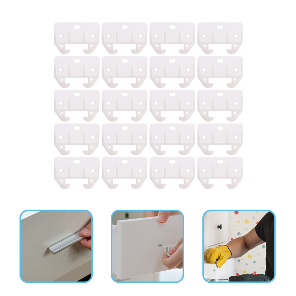 20pcs Plastic Drawer Guides Drawer Track Guides Track Replacements Track Guides