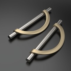 6 Pack Brushed Satin Nickel Gold Cabinet Pulls 5 In 128mm Handles Hardware
