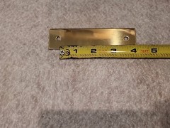 Baldwin 4942-030 Polished Brass Pull Backplate 3.5 In CC